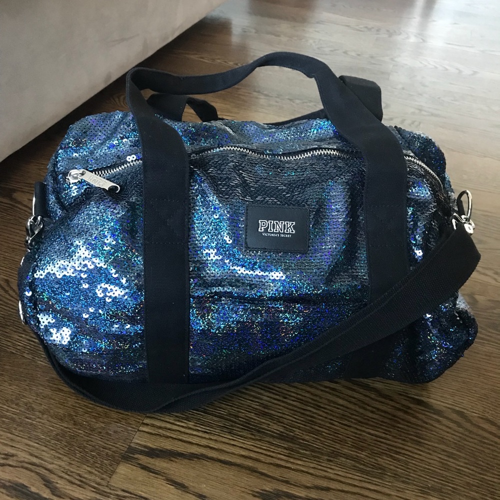 VS PINK Sequin Small Duffel Bag!